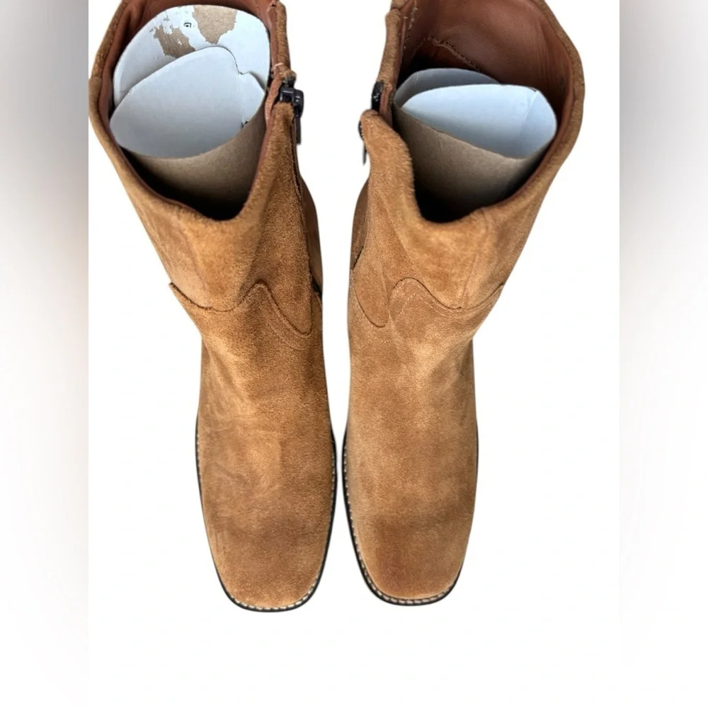 PORTLAND LEATHER Patina Oslito Suede Boots in Sand size 10.5